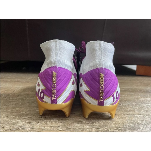 Nike Zoom Superfly 9 Elite FG “NBY” White Purple Gold 8.5M/10W FN6746-901 main image 5